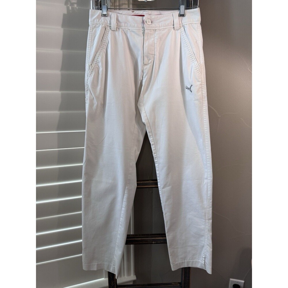 Puma Golf Dry Cell Straight Leg Pants Men's Size 28x32 White